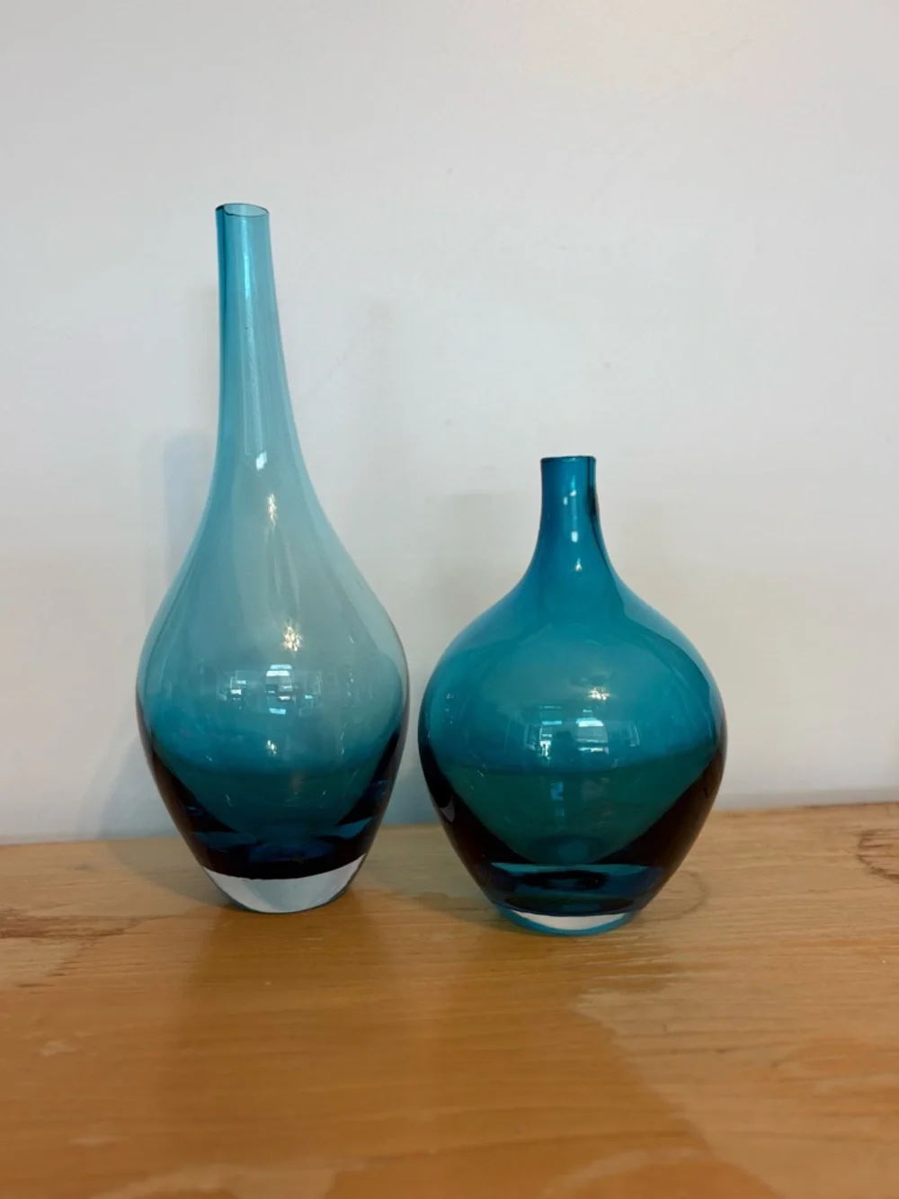 Retired Salong IKEA blown Glass Decorative Vases by Johanna Jelinek